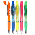Union printed, Frosted Highlighter Twist Pen Combo